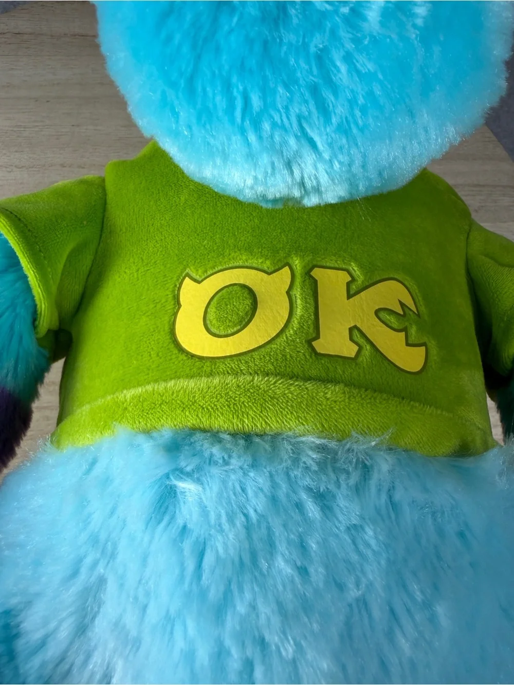 Disney Pixar Monsters University Sulley Plush Oozma Kappa Green Shirt Size 9